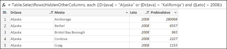Rezultat filtra