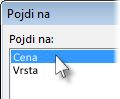 Pogovorno okno »Pojdi na«