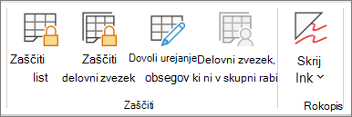 Zaščiti list v pregledu