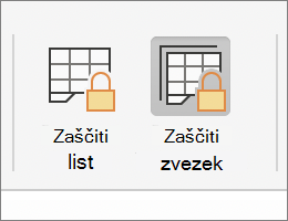 Zaščita delovnega zvezka, označenega v sistemu MacOS