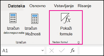 Prikaz formul v spletu