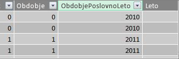 Stolpec »Obdobje poslovnega leta«