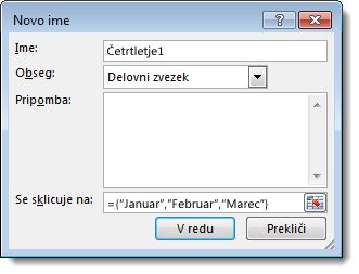 Pogovorno okno »Novo ime«