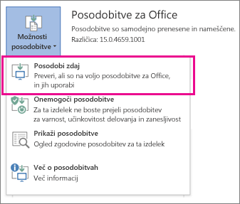 Posodobi zdaj