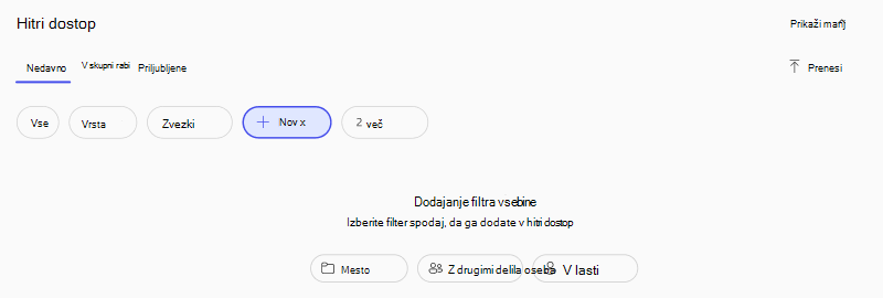 posnetek zaslona dodatnih filtrov v rezultatih iskanja aplikacije Microsoft Copilot