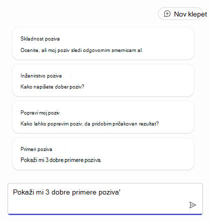 Seznam pozivov za začetek gradnje posrednika