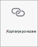 Gumb za kopiranje povezave v storitvi OneDrive za Android
