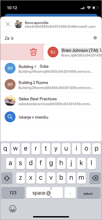 iOS brisanje stika