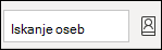 Iskanje oseb in dostop do adresarja