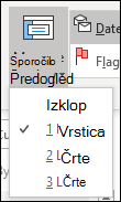 Nastavitev predogleda sporočila