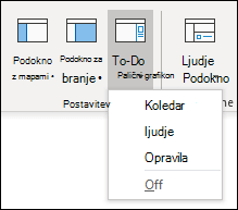 Nastavitev vrstice To-Do