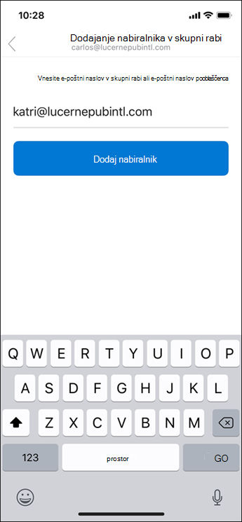 Vnesite svoj e-poštni naslov.