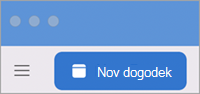 Nov dogodek v Outlooku Mac