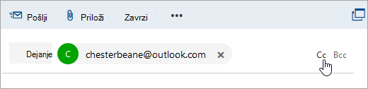 Posnetek zaslona gumba »Kp«.