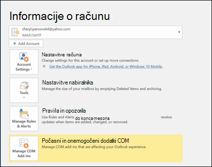 Screenshot showing Automatic Replies button, use rules to send an out of office message.