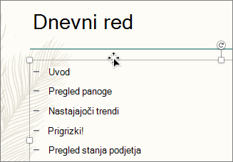 Select the text box with the bullets you want to animate