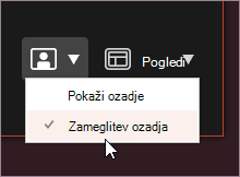 Zameglitev ozadja