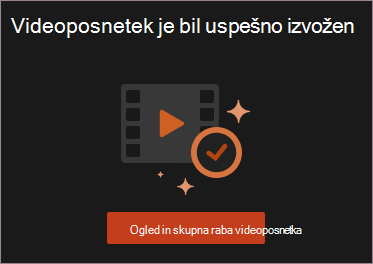 Ogled in skupna raba videoposnetka
