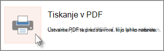 Tiskanje diapozitivov kot datotek PDF