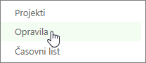 Pogled opravil v vrstici za hitri zagon