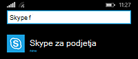 Preiščite seznam programov in tapnite ikono za začetek