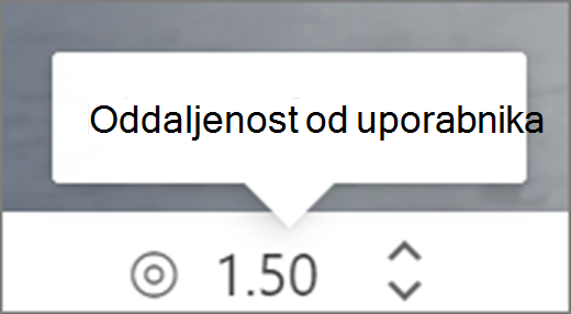 Oddaljenost od uporabniškega vmesnika