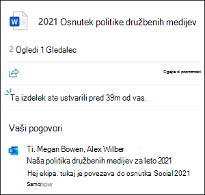 Pogovori na datotečni kartici