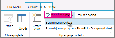 Spreminjanje pogleda