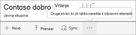 SharePoint Onine Document Library menu