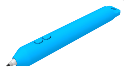 To je izbirno Microsoftovo pero ali grip peresa za Surface. Ima širšo obliko peresa z gumbi.