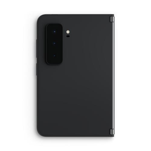 Zadnji pogled kamere Naprave Surface Duo 2s.