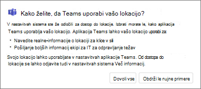 Metoda Teams za mesto soglasja