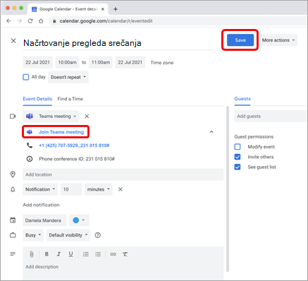 Pogled podrobnosti