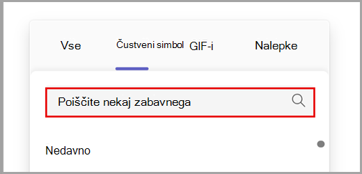 Poišči vse možnosti čustvenih simbolov.