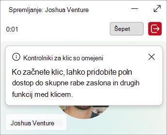 Čakalne vrste na strani za upravljanje prikazujejo možnosti za šepetanje ali vdiranje.
