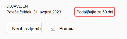 Posnetek zaslona, ki prikazuje, kako umakniti objavo posnetka spletnega seminarja