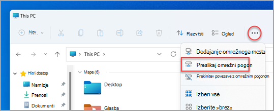 Kje najti Preslikaj omrežni pogon v Windows 11 Raziskovalec