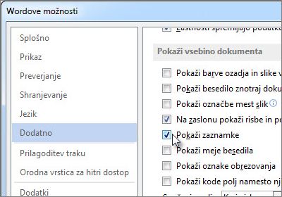 Wordove možnosti
