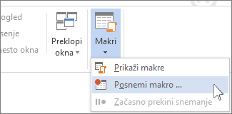 Ukaz »Posnemite makro«