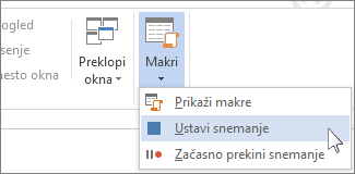 Ukaz »Ustavi snemanje«