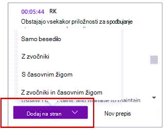 Dodajte na stran