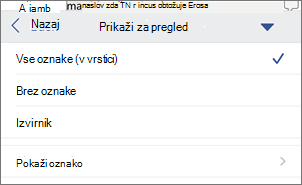 Prikaz za pregled