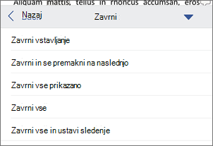 Zavrnitev sledenih sprememb