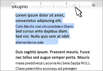 Mac right indent marker