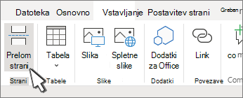 Gumb za prelom strani