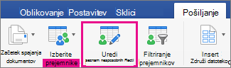 Click to edit the recipients list