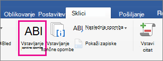 On the References tab, the Footnote button is highlighted
