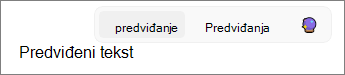 Predviđanje teksta u programu Outlook je aktivirano u operativnom sistemu Windows 11.