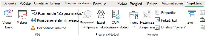 Snimak ekrana koji prikazuje grupu 