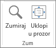 Zoom group on View tab